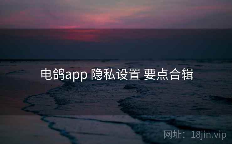电鸽app 隐私设置 要点合辑 电鸽app 隐私设置 要点合辑